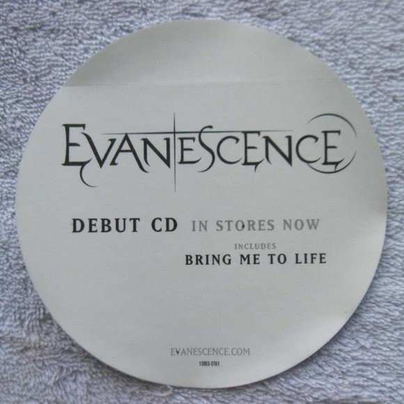Evanescence Street Team Debut CD Fallen Bring Me to Life Promo Sticker Amy Lee - Picture 5 of 5